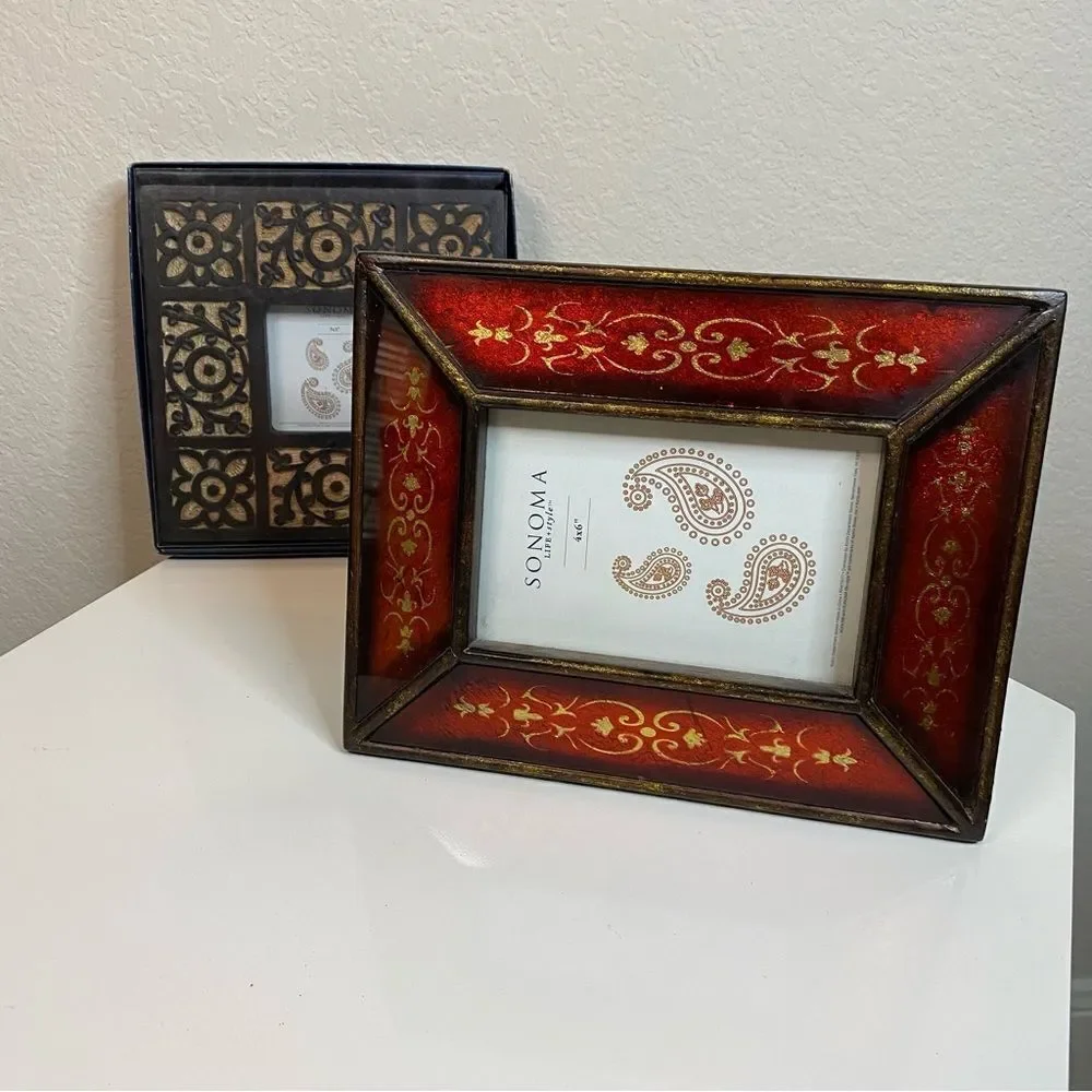 Sonoma Red and Black Decorative Picture Frames